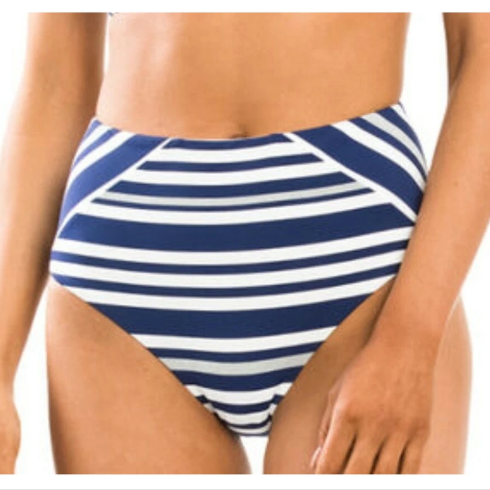 Jets High Waist Bottom, Blue/White, Women's 6